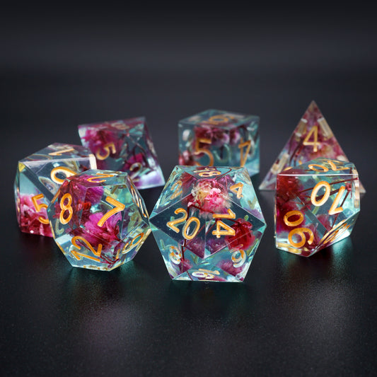 sharp edge dice set for gift