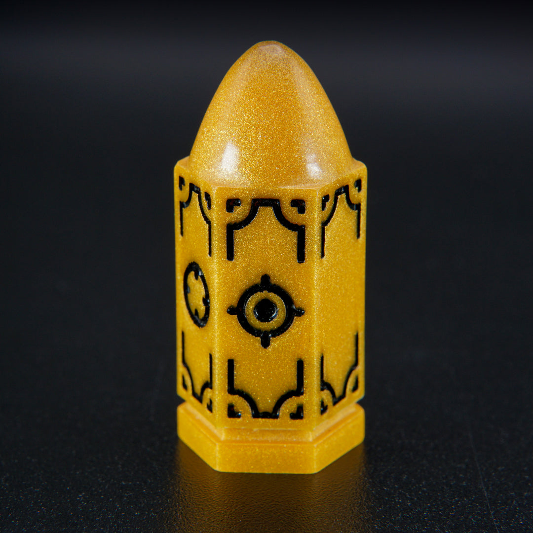 Single Gold Wild Imaginary West RPG dice