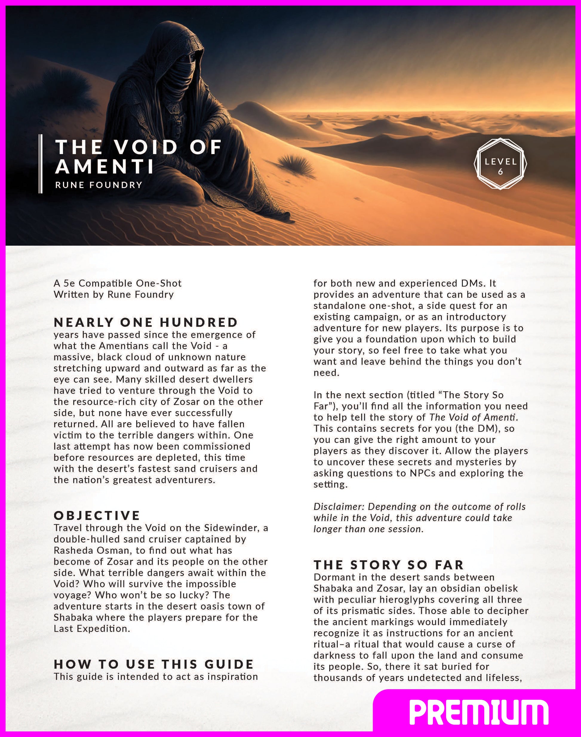 The Void of Amenti - DnD 5e One-Shot Adventure | Rune Foundry