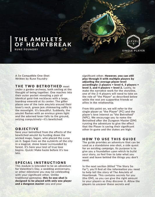 The Amulets of Heartbreak