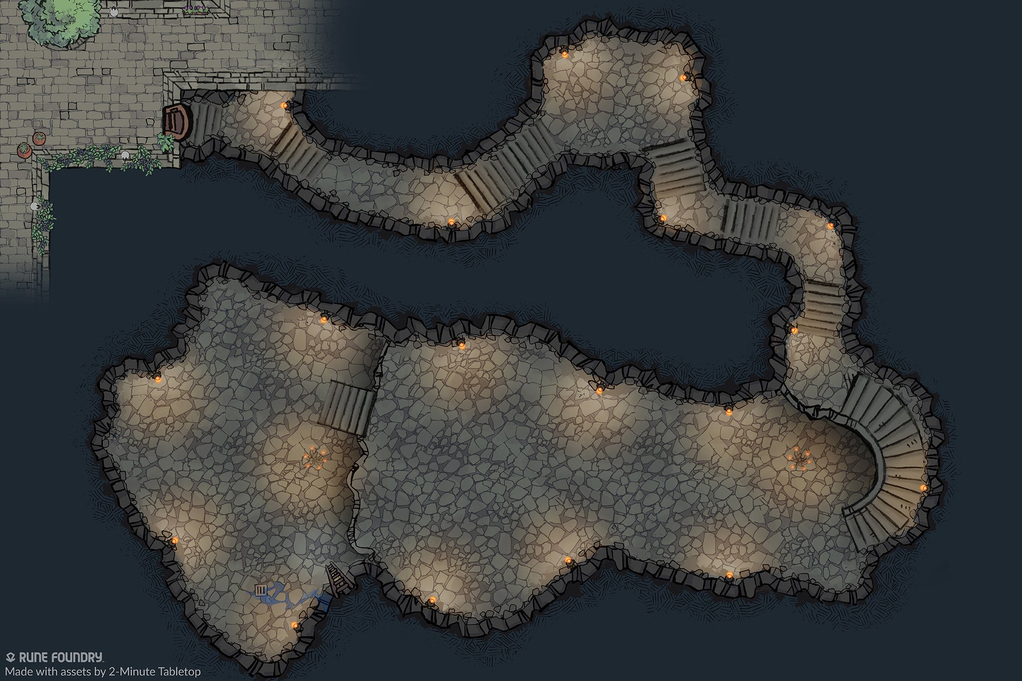 Underground Room Map for DnD 5e – Rune Foundry