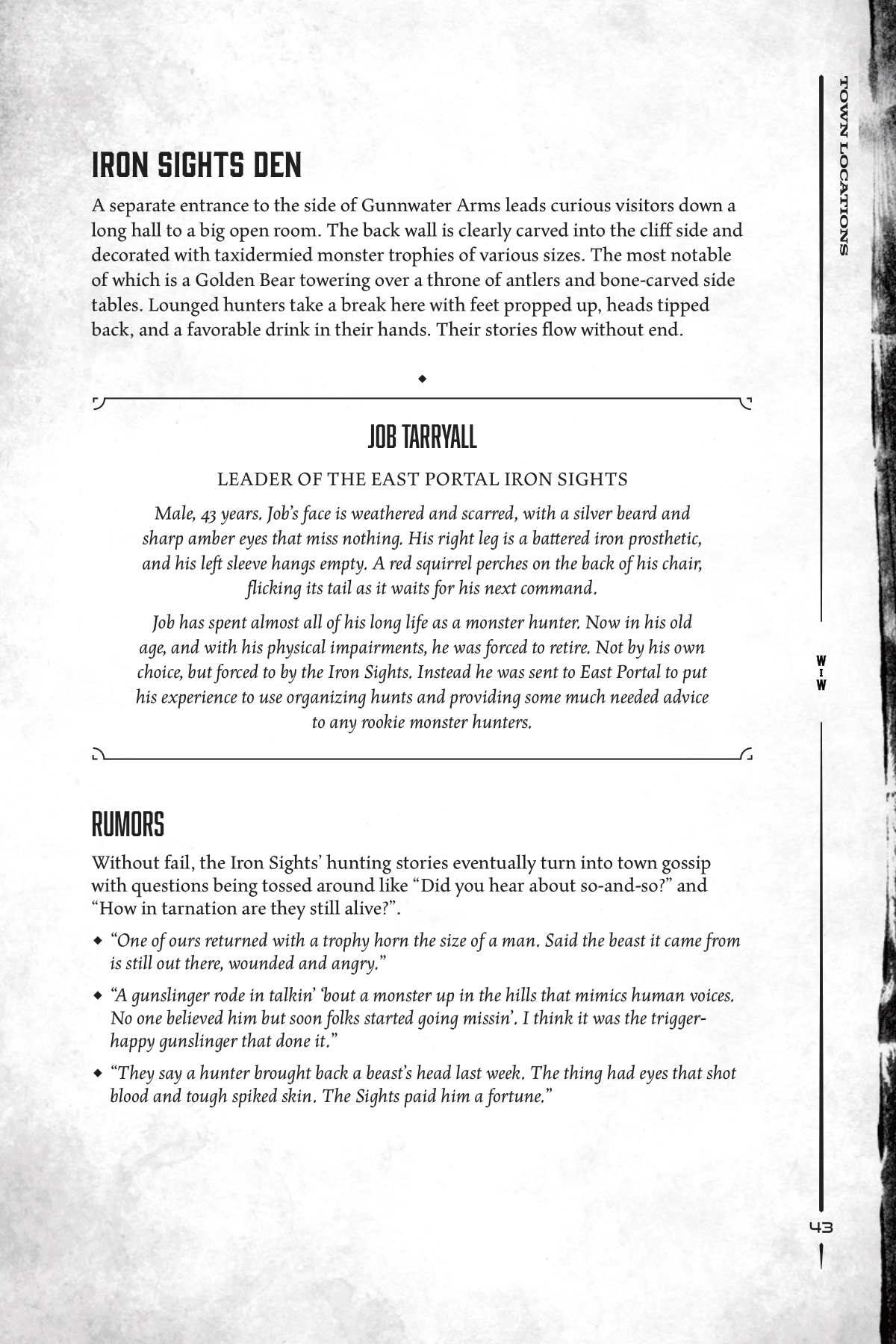 East Portal Setting Guide