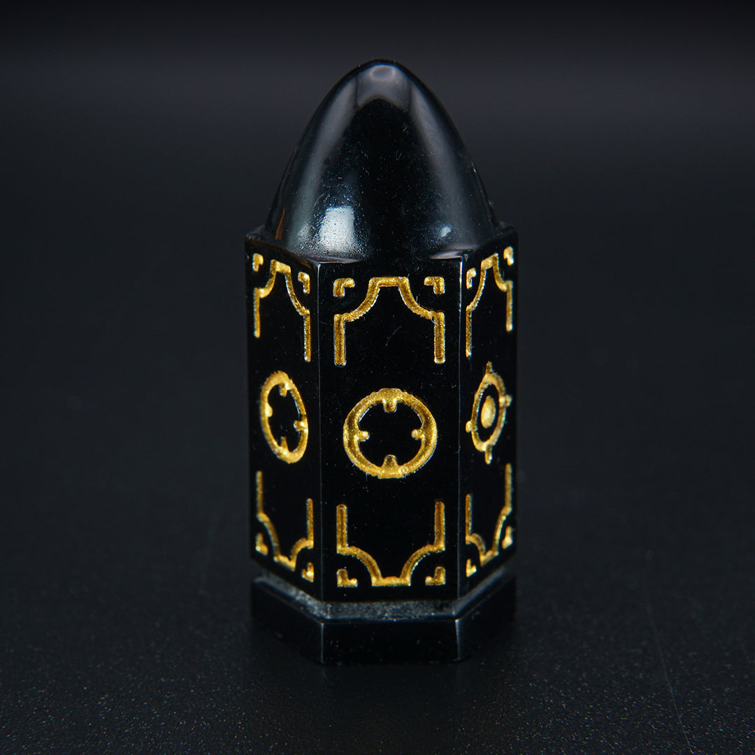 Single Black Wild Imaginary West RPG dice