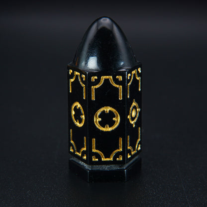 Single Black Wild Imaginary West RPG dice