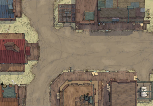 Wild Imaginary West Battle Map Pack #1