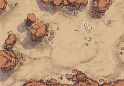 Wild Imaginary West Battle Map Pack #1