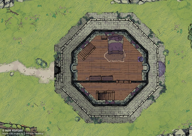 Wizard Rune Buildings Wizard Tower Battle Maps | Rune Foundry