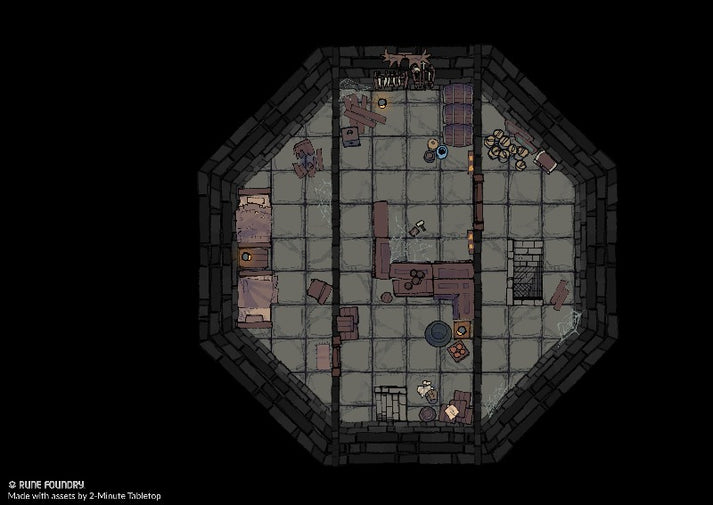 Wizards Runes Grid Wizard Tower Battle Maps | Rune Foundry