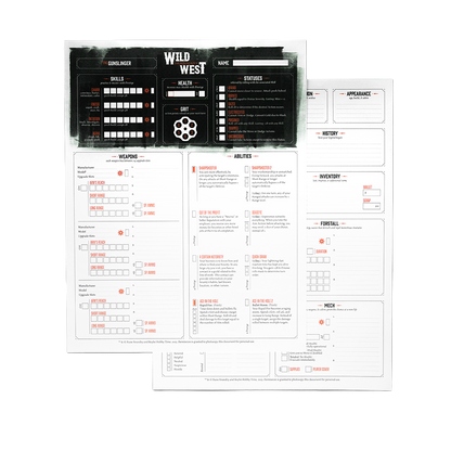 WIW Character Sheets